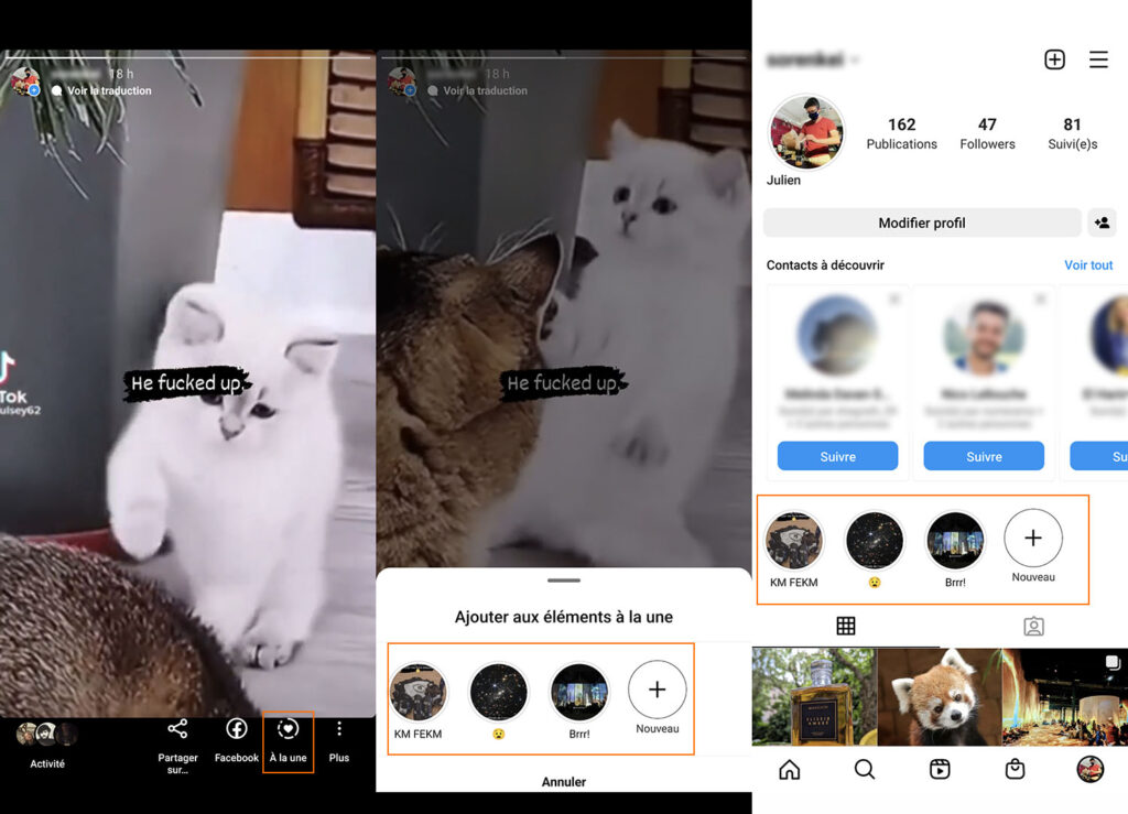 Comment ajouter une story à la Une sur Instagram