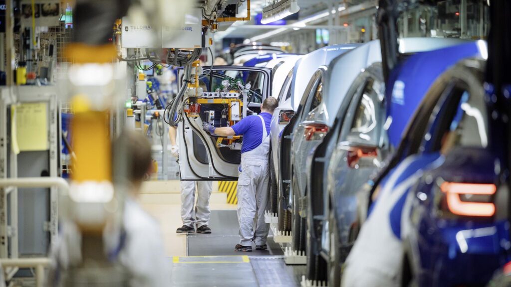 Production véhicules électriques groupe Volkswagen // Source : groupe Volkswagen Production véhicules électriques groupe Volkswagen // Source : groupe Volkswagen