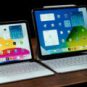 Le clavier de l’iPad 10 est moins bon, mais dispose de 14 touches supplémentaires pour les fonctions. // Source : Thomas Ancelle / Numerama