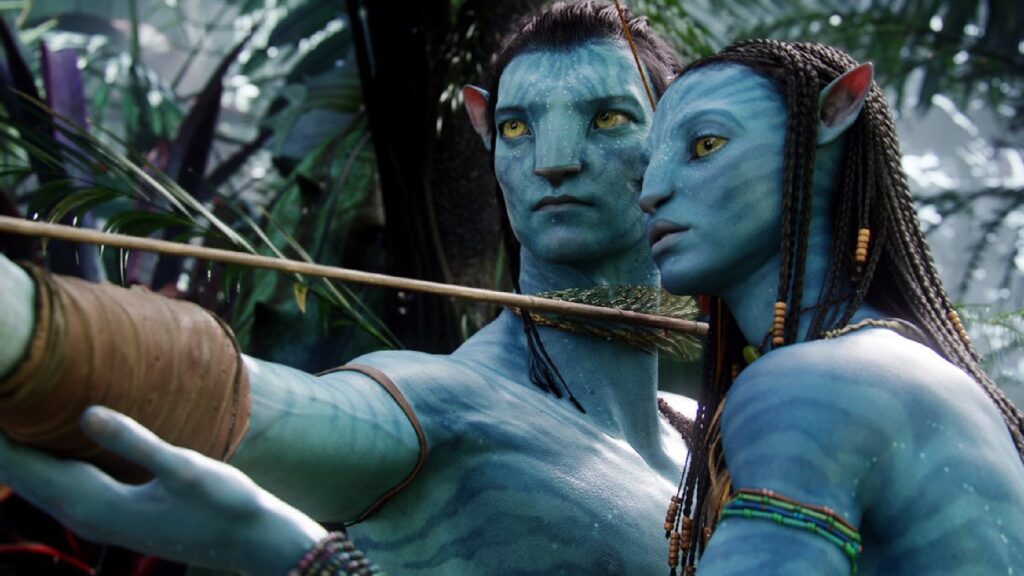 Neytiri et Jake dans Avatar 1, version remasterisée. Le duo sera de retour dans Avatar 2 : La Voie de l'Eau. // Source : Disney