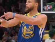 Stephen Curry, star des Golden State Warriors (NBA) // Source : Capture YouTube NBA Extra
