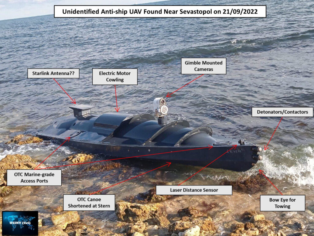 A snapshot of the only drone stranded in Crimea.  // Source: OSINT Uri