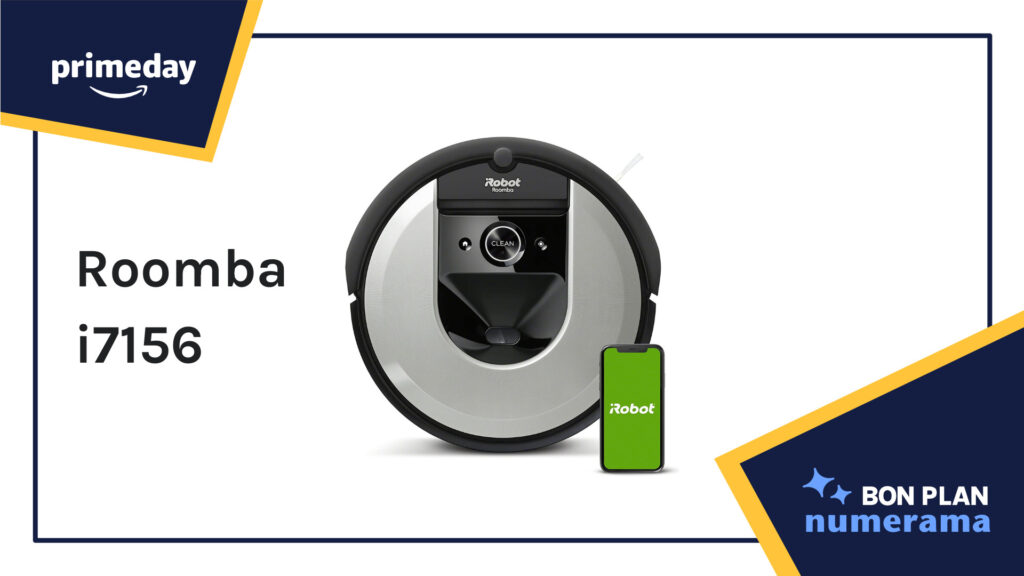 L'aspirateur iRobot Roomba i7156 // Source : Numerama