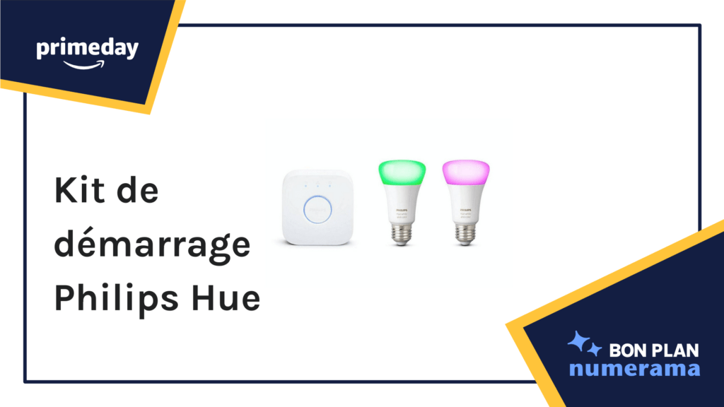 Philips Hue Kit de démarrage Ampoules LED E27 // Source : Numerama