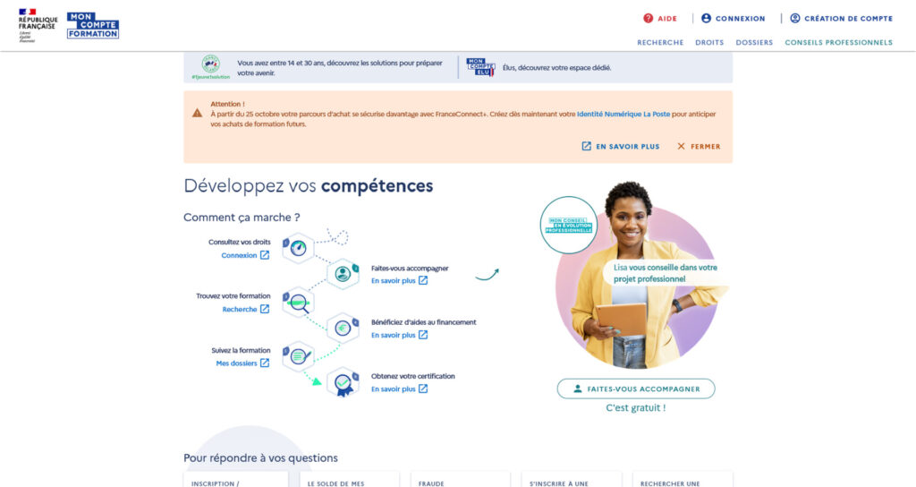 CPF FranceConnect