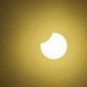 L'éclipse du 25 octobre 2022 vue de Paris. // Source : Rémy Pivois pour Numerama