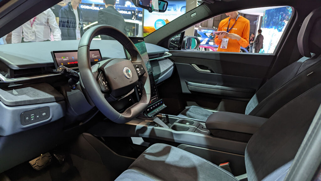 Interior of the Fisker Ocean at the Paris Motor Show // Source: Raphaelle Baut