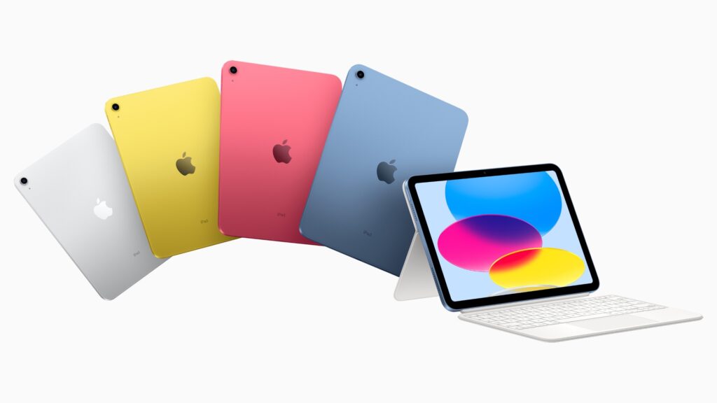 Les nouvelles couleurs de l'iPad 10. // Source : Apple