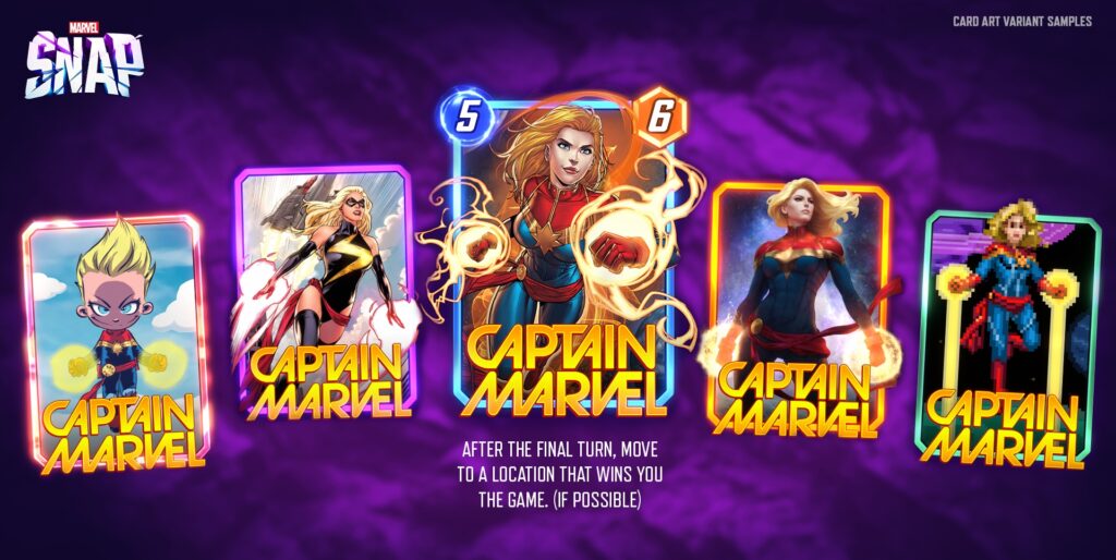 Captain Marvel dans Marvel Snap