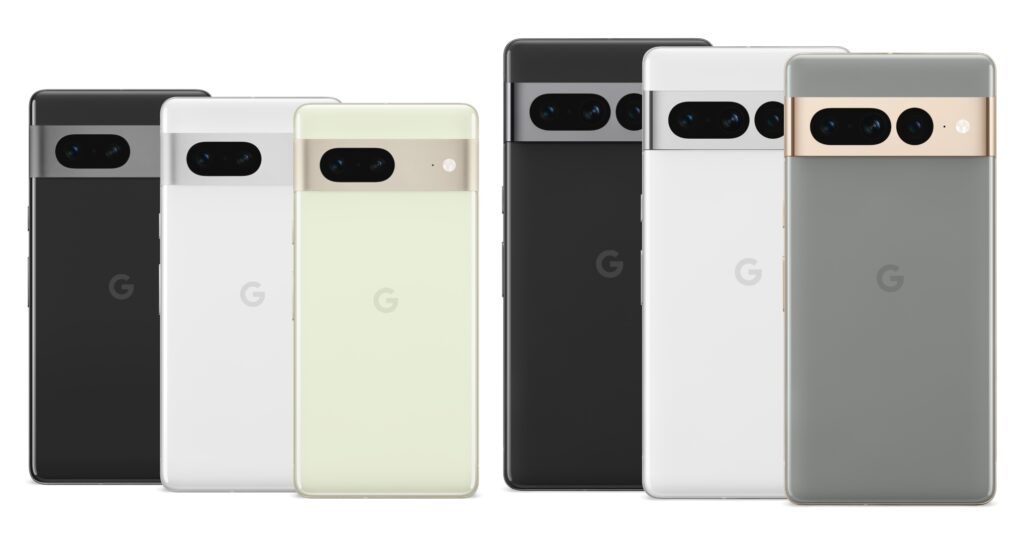 Les six modèles proposés par Google. Quellle est votre couleur préférée ? // Source : Google
