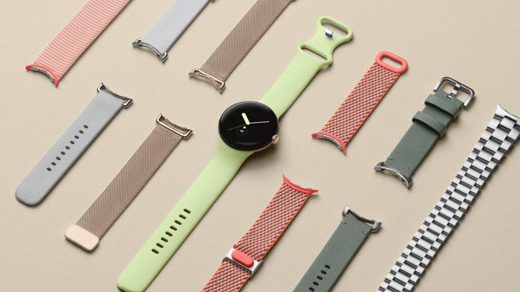 D'autres bracelets de la Pixel Watch. // Source : Google