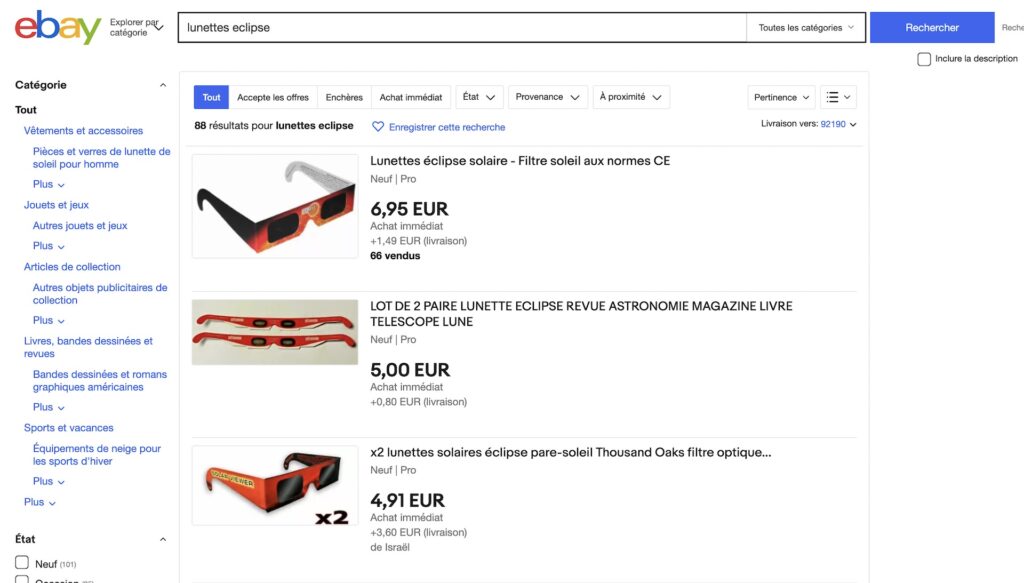 Une recherche sur Ebay donne des résultats plus probables