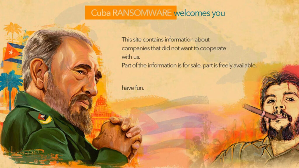 The name of the Cuba ransomware collective can be confusing, the hackers are indeed Russian-speaking.  // Source: Numerama