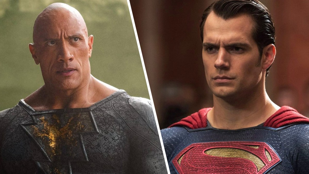 Superman (Henry Cavill) / Black Adam (Dwayne Johnson) // Source : DC / Warner