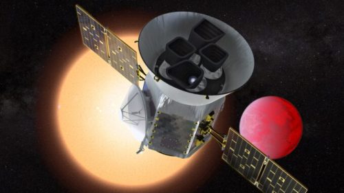 Le télescope TESS. // Source : NASA's Goddard Space Flight Center (image recadrée)