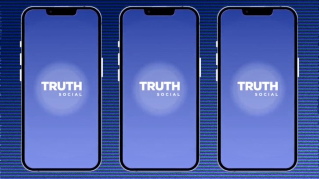 Truth Social est maintenant disponible sur le Play Store // Source : Montage Numerama