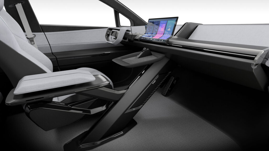 console centrale du concept bZ compact suv // Source : Toyota