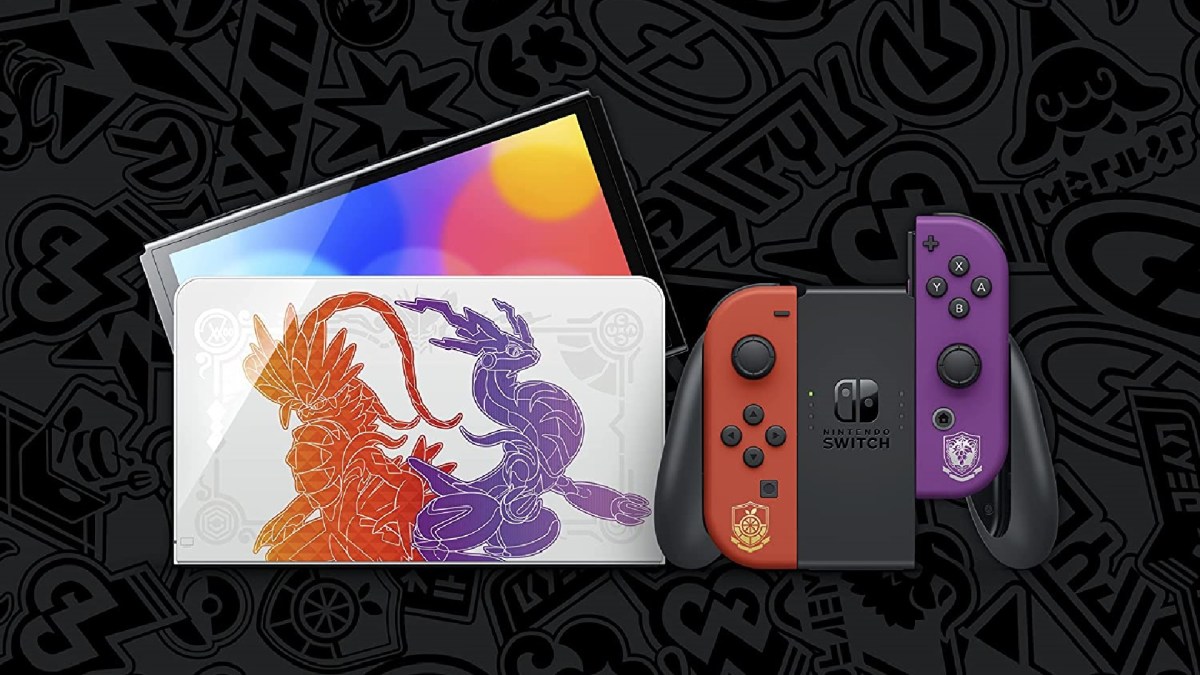 Nintendo Switch Modèle OLED Edition Pokémon Ecarlate & Violet // Source : nintendo