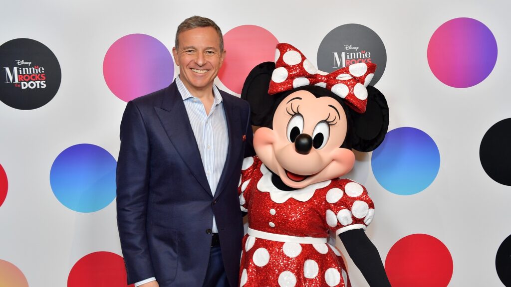 Bob Iger, with Minnie, in 2018. // Source: Disney