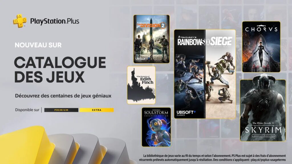 PlayStation Plus Extra et Premium en novembre // Source : Sony PlayStation Plus Extra et Premium en novembre // Source : Sony