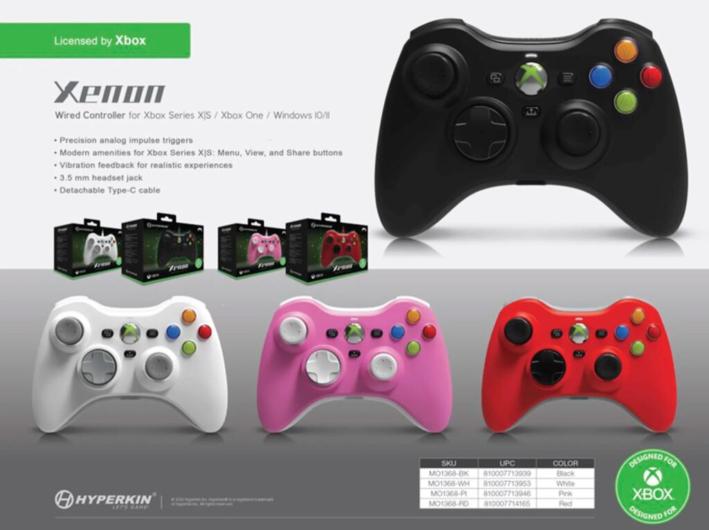 Manette Xbox 360 par Hyperkin // Source : Hyperkin (via The Verge)