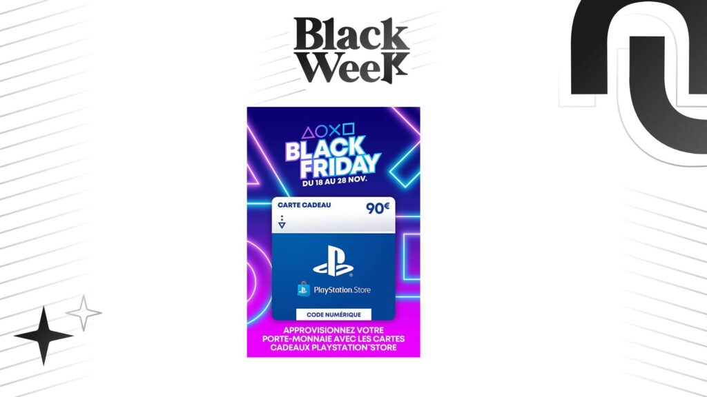 Offre Black Friday : Carte cadeau PlayStation Store