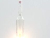Fusée CZ-5B. // Source : Capture d'écran YouTube Space Videos