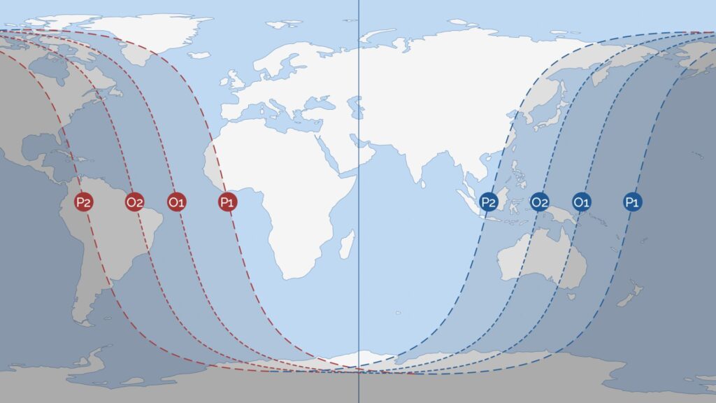 Carte de l'éclipse de Lune du 28 octobre 2023. // Source : IMCCE Carte de l'éclipse de Lune du 28 octobre 2023. // Source : IMCCE
