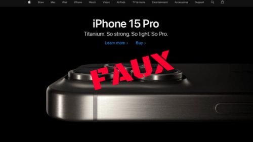 Un faux site d'iPhone profitant du Black Friday. // Source : Kaspersky