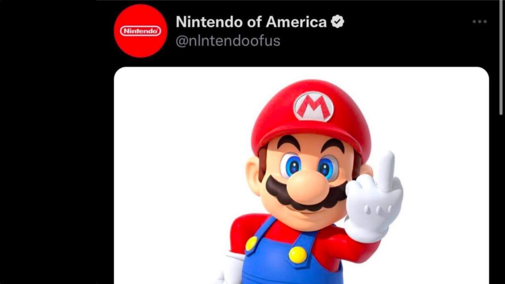 Un compte certifié se fait passer pour Nintendo. // Source : Capture Numerama