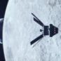 The Orion capsule flying over the Moon, artist's impression.  // Source: Flickr/CC/NASA/Liam Yanulis