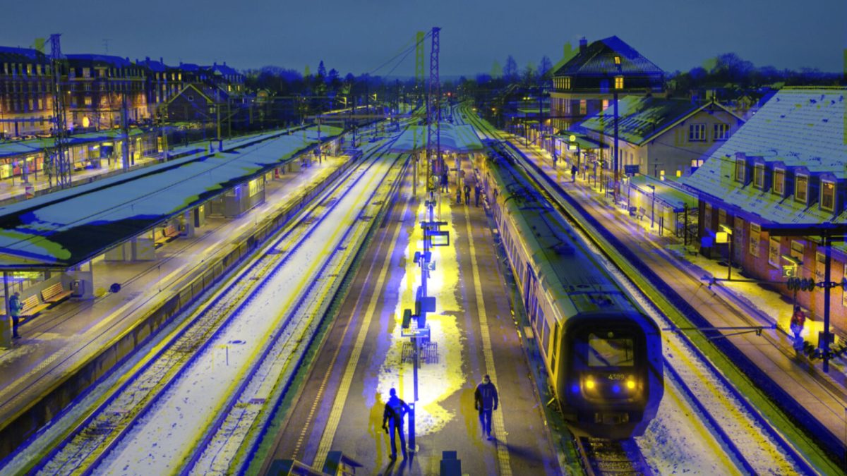 Une gare au Danemark // Source : Kristoffer Trolle / Flickr