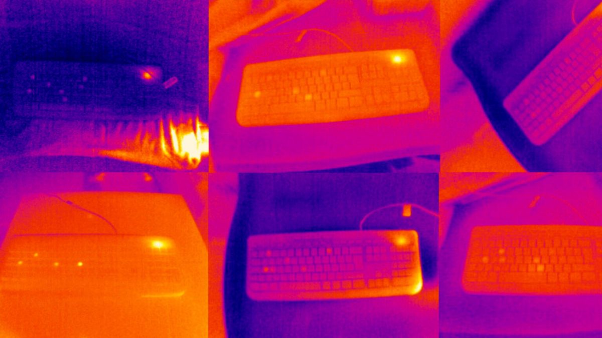 Un mot de passe deviné grâce aux images thermiques // Source : Université de Glasgow