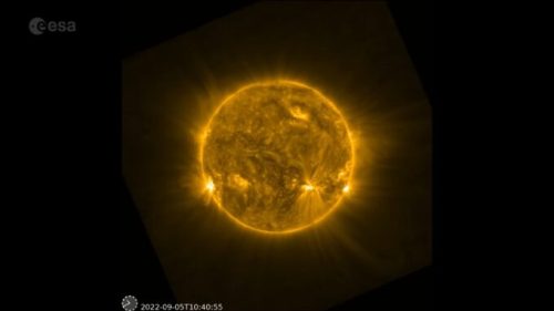 Le Soleil pris par Solar Orbiter. // Source : ESA