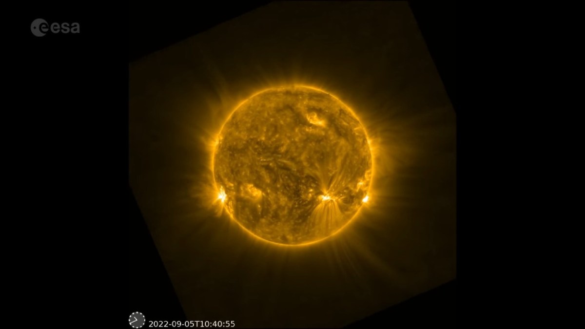 Le Soleil pris par Solar Orbiter. // Source : ESA