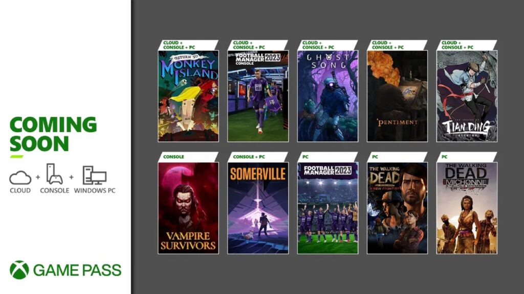 Les jeux de novembre sur le Xbox Game Pass // Source : Xbox