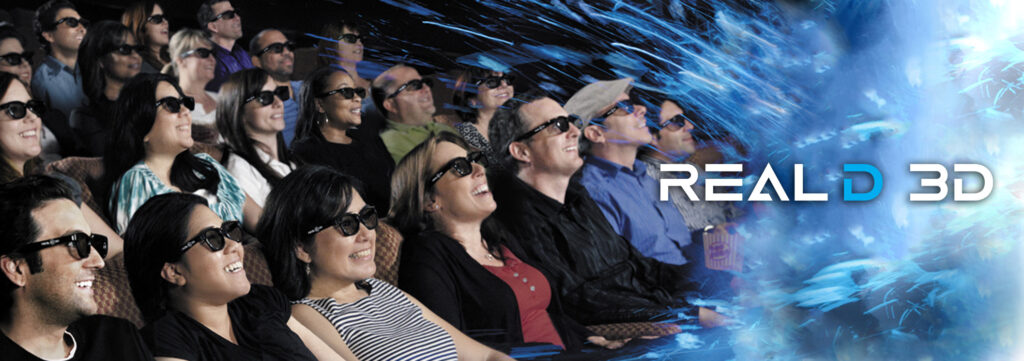 Les lunettes RealD sont les plus répandues dans les cinémas. Dolby et IMAX utilisent des technologies différentes. // Source : RealD
