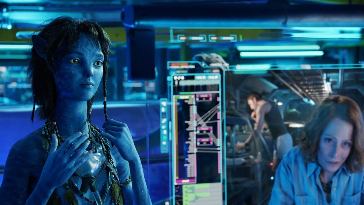 Kiri, la fille de Neytiri et Jake, dans Avatar 2. // Source : Avatar : La Voie de l'Eau