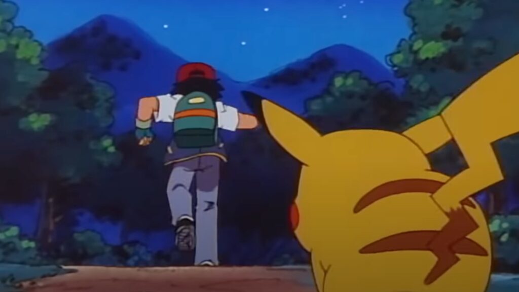 Sacha and Pikachu in the Pokémon series // Source: Screenshot