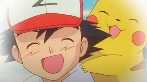 Sacha et Pikachu dans la série Pokémon // Source : Capture d'écran