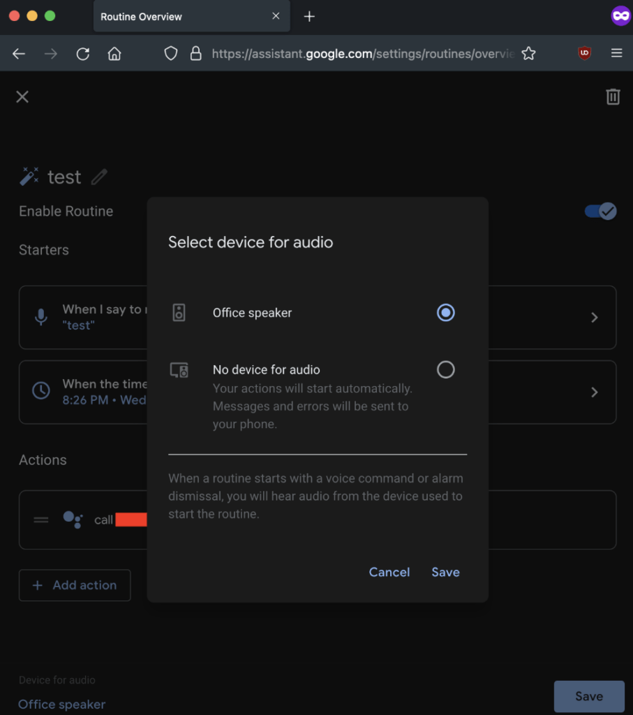 L'activation de l'enregistrement de l'appel à distance. // Source : downrightnifty.me