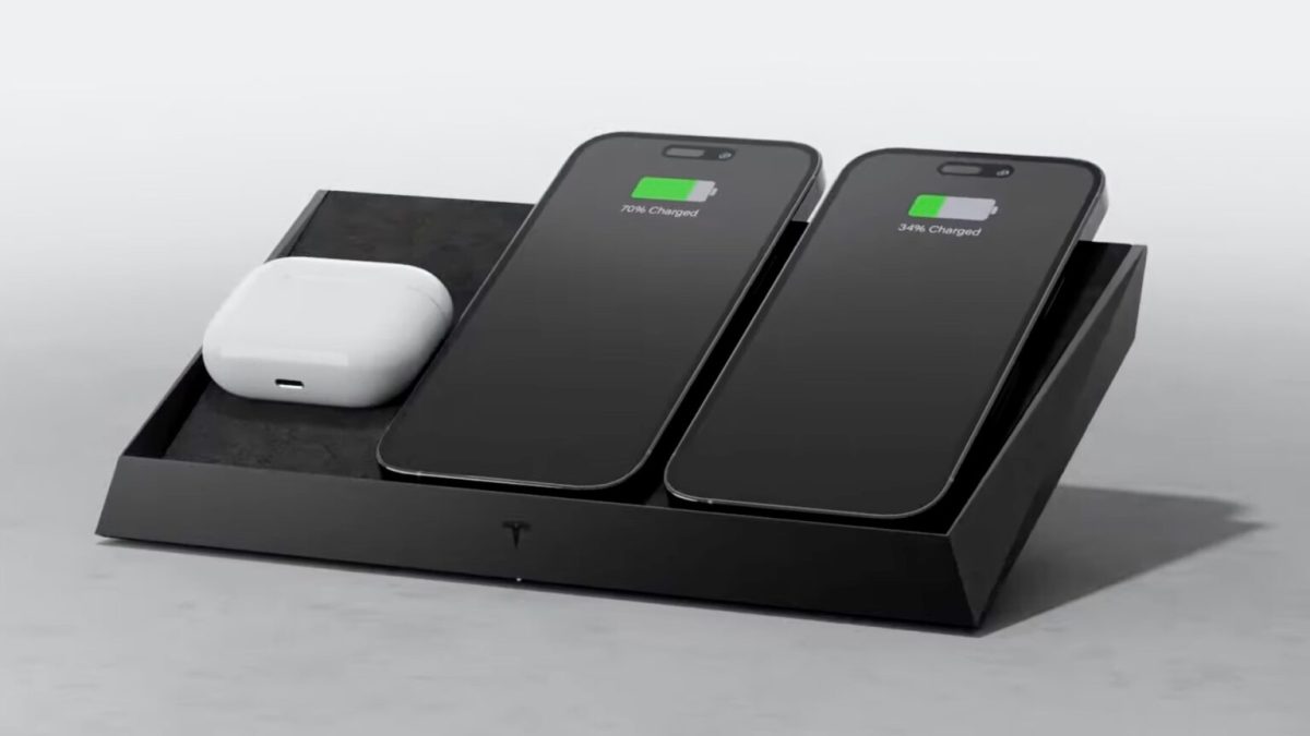 Le Wireless Charger Platform. // Source : Tesla