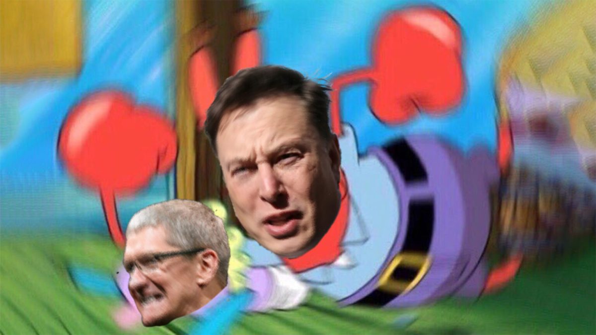 Elon Musk Tim Cook // Source : Nino Barbey / Numerama