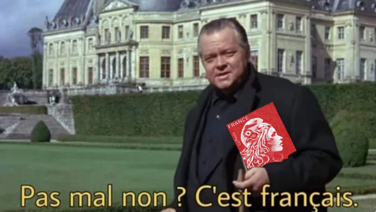 francais timbre rouge