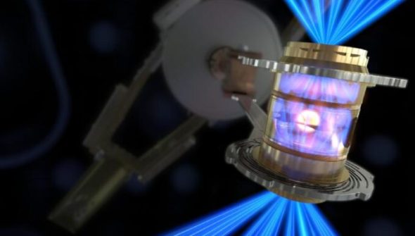 Réacteur à fusion nucléaire avec lasers // Source : LLNL
