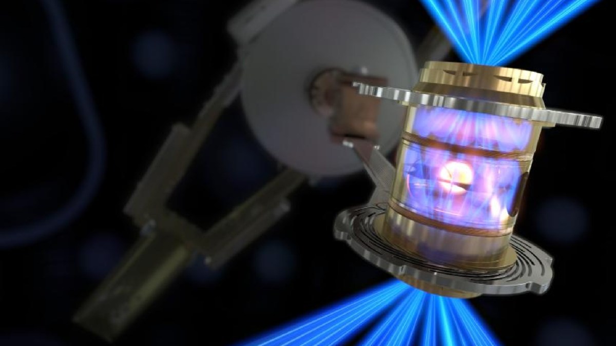 Réacteur à fusion nucléaire avec lasers // Source : LLNL