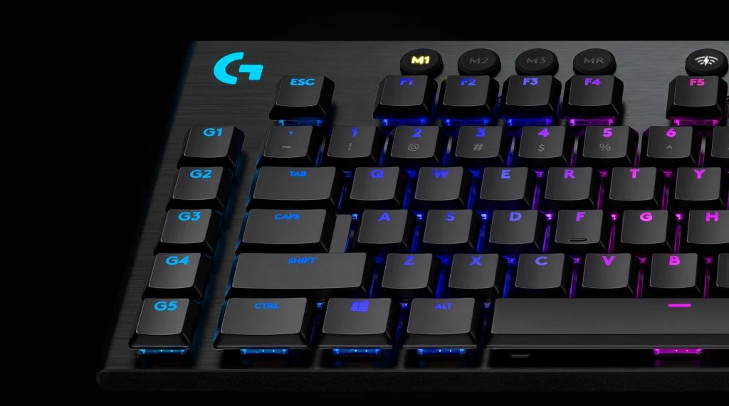Le G915 est ses interupteurs apparents // Source : Logitech Le G915 est ses interupteurs apparents // Source : Logitech