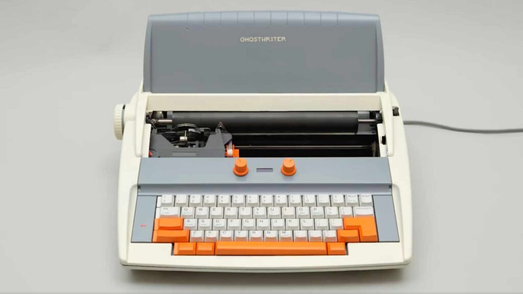 Le Ghostwriter, la machine à écrire inventée par Arvind Sanjeev // Source : Arvind Sanjeev