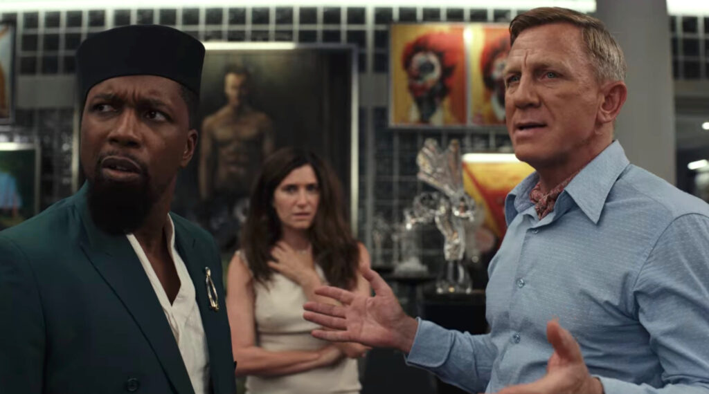 Daniel Craig est à bout dans Glass Onion // Source : Netflix Daniel Craig est à bout dans Glass Onion // Source : Netflix