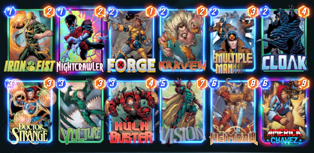 Marvel Snap : deck pool 2 (Déplacement)